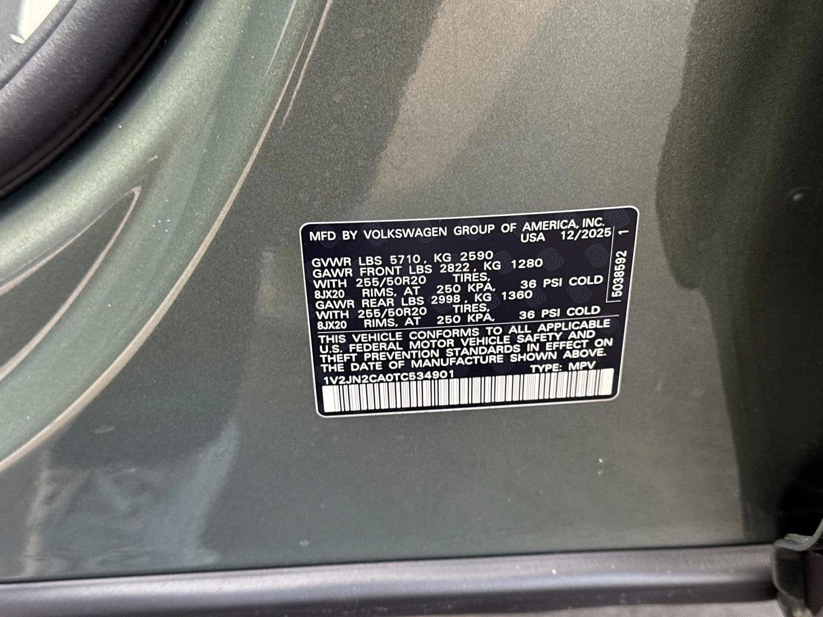 2026 Volkswagen Atlas 2.0T SE w/Technology