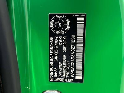 2022 Porsche 911 GT3