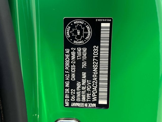 2022 Porsche 911 GT3